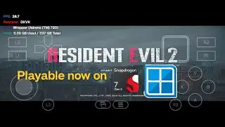 Playable game for snapdragon 7 gen 3 on winlator #game7 || Resident evil 2 remake ||
