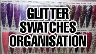 ORGANISATION: Glitter Swatches - Magpie Beauty
