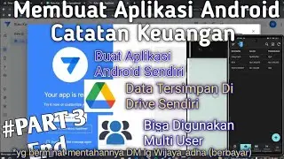 Membuat Aplikasi Android Sendiri | Aplikasi Finansial | Aplikasi Keuangan | Part 3