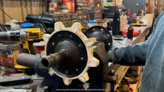 Replacing Drive Sprockets and Bearings on a 1969 Ski Doo Olympique / Ski Doo Olympic
