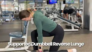 Supported Dumbbell Reverse Lunge - Glute Bias
