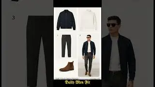Navy Bomber Style ✨ Men&rsquo;s Smart Casual Look | DailyMenFit Day 9