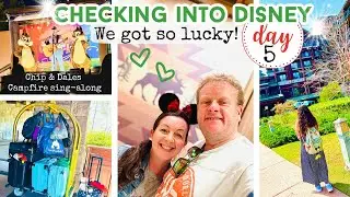 CHECKING INTO DISNEYWORD | Quick Service Dining Plan | Wilderness Lodge | Chip & Dales Campfire