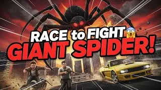 GTA 5 CHARACTERS VS GIANT SPIDER! 🕷️ Epic Race to FIGHT the Monster (Trevor's Craziest Fails!)