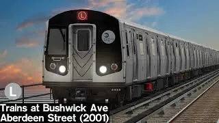 OpenBVE Virtual Railfanning: L Trains at Bushwick Ave - Aberdeen St (2001)