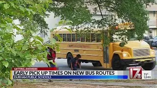 Durham public schools explain early pick-up times for new bus routes
