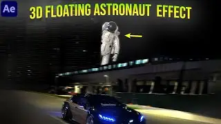 3D Floating Astronaut Behind The Building Effect in After Effect (Instagram Reel Breakdown)