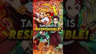 Rengoku Didn&rsquo;t Unlock The Demon Slayer Mark Because Of Tanjiro! #shorts #tanjiro #rengoku