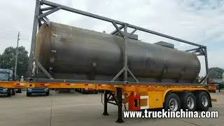 Customized 30 Feet 22mm LLDPE Lined Tank Container for Sodium Hypochlorite (Bleach NaClO)