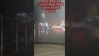 Driving Skills -Easy way to Clear fog from Cars Front glass | GoWheels | Go wheels