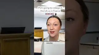 POV going to college in the US vs in France #usa #france #college #cultureshock #americaninfrance