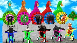 Long Slide Game with Cow Elephant Gorilla Hippopotamus Tiger 3d Animal Game Funny 3d Animals