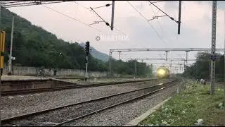 FIRST LED HEADLIGHT OF RPM Velavan Stores Ad  | Cholan Express | Tirusulam | Indian Railways