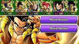 LR GOLDEN FRIEZA + GOGETA MOVIE BOSSES & HEROES TEAM! Dragon Ball Z Dokkan Battle