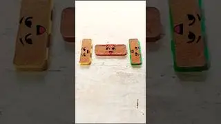🍿🎁 oddly satisfying rectangular shape sand cake 🍩🎂 smashing video #youtubeshorts #satisfying #viral