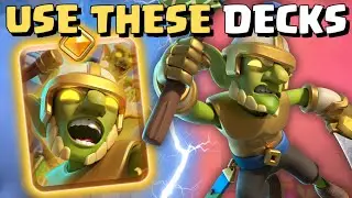 The TOP 3 EASIEST Hero Goblins Decks in Clash Royale!