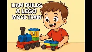 Liam Builds a LEGO Moc Train 🚂 | Fun DIY Lego Creation with LEgo classic 10696