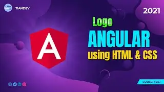Angular Logo Using HTML and CSS - Pure CSS Logo - TianDev