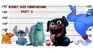 Disney Characters Size Comparison part 2 | The Biggest Characters of Disney Characters