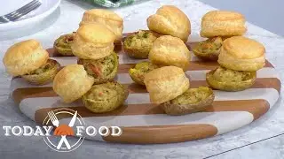 Chicken pot pie potato skins: Get the recipe!