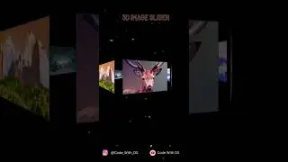 3D Image Slider With Hover Animation  