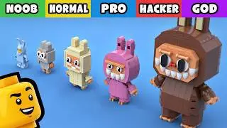 LEGO Labubu: How To Build 5 Versions (Noob, Normal, Pro, Hacker, and God)