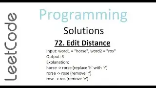 Edit Distance Leetcode Solution Explanation in Hindi | Python