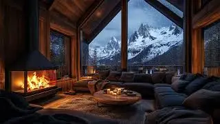 Rain Sounds and Fireplace White Noise | Cozy Sleep Sounds for Anxiety Relief and Inner Calm