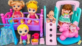 83 Minutes Satisfying with Unboxing Mini Bedroom Furniture Play Set Review Toys | ASMR