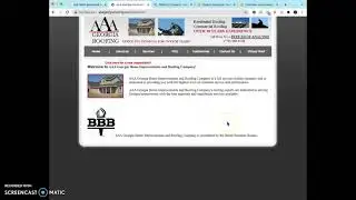Website Review for AAA Roofing; Roof Repair Gainesville