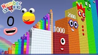 Looking for Numberblocks Step Squad ZERO to 20 vs 1000 to 20,000 Standing Tall Numberblocks