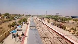 Arrival of Bikaner Delhi SF express. on board journey in Indian train