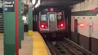 (A)(C)(E)(B)(D)(F)(M) Trains at West 4th Street Washington Square.