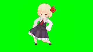 Rumia dancing - Green screen