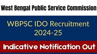 WBPSC IDO notification, Exam pattern, No Negative Marking😍