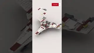 LEGO Omega 7 Fighter ✈️Satisfying Building Animation #shorts #speedbuild #legomoc #lego_moc
