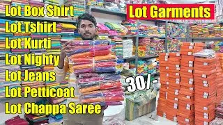 30/- Lot, Lot Box Shirt, Tshirt, Lot Kurti, Lot Nighty, Lot Jeans, Lot Petticoat, Lot Chappa Saree