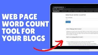 Web Page Word Counter Tool for Your Blogs