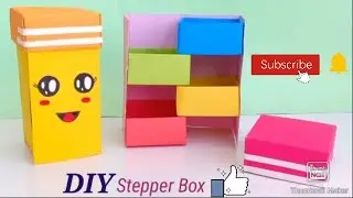 Diy Stepper Box / Paper Box/ How to make Paper stepper box