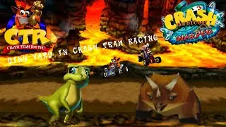 DINO YARD IN CRASH TEAM RACING!! Custom Track By Hiden