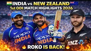 India vs New Zealand 1st ODI Match Highlights 2026 | IND vs NZ | Roko Is Back 🔥