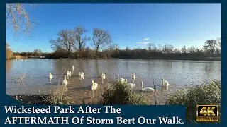 Wicksteed Park Flood Walk | 24 Hours After Storm Bert&rsquo;s Aftermath