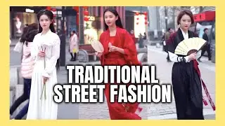 Chinese traditional street fashion ❤️ #201 Best of China #Shorts