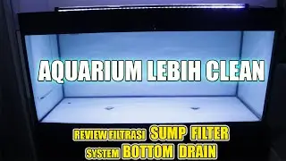 REVIEW AQUARIUM BARU DENGAN BOTTOM DRAIN & SUMP FILTER – AQUARIUM CLEAN, SIMPLE & CRYSTAL CLEAR!