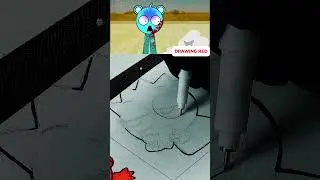 SQUID GAME, But They're SPRUNKI?! | Incredibox RED Sprunki Drawing
