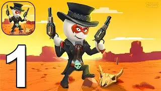 Cowboy Sniper - Gameplay Walkthrough Part 1 Stickman Western Sniper (iOS, Android)