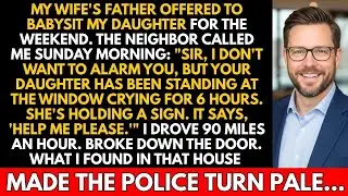 Neighbor Called   Your Daughter Held A Sign At Window For 6 Hours  'Help Me Please  I Broke The Door