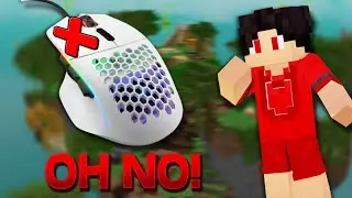 bedwars but I can't... LEFT CLICK? | solo bedwars challenge
