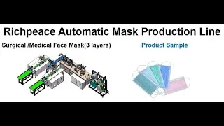 Richpeace automatic medical face mask production line-3 layers