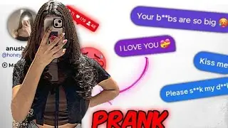 Messaging sigma freind with fake girl account.